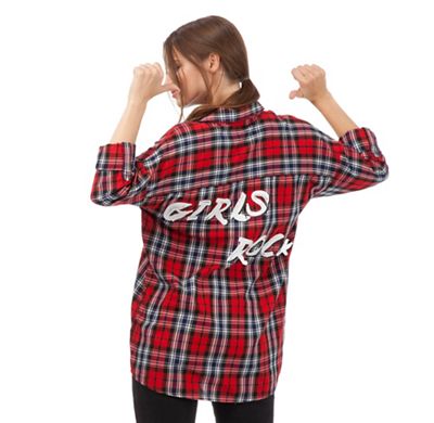 H! by Henry Holland Red checked shirt